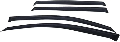 IKON MOTORSPORTS - Visera de ventana compatible con Toyota RAV4 Xa30 Sport 2006-2012, estilo delgado, acrílico, teñido de humo y semitransparente, 4