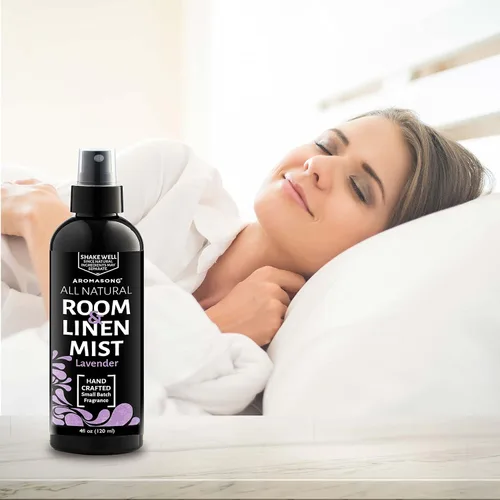 Miniatura 4 de Aromasong Spray de lavanda totalmente natural para dormir - Spray de habitación y lino para almohadas y sábanas - Spray de lavanda para el hogar