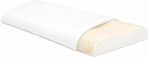 Miniatura 12 de OrganicTextiles - Almohada de látex de contorno orgánico con funda de algodón orgánico (alto loft, firmeza media), certificado GOTS & GOLS, alivio