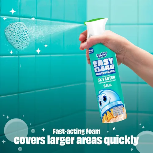 Miniatura 5 de Limpiador multiusos de baño con espuma fácil de limpiar Scrubbing Bubbles, botella de spray continuo, espuma de acción rápida, 13.58 onzas