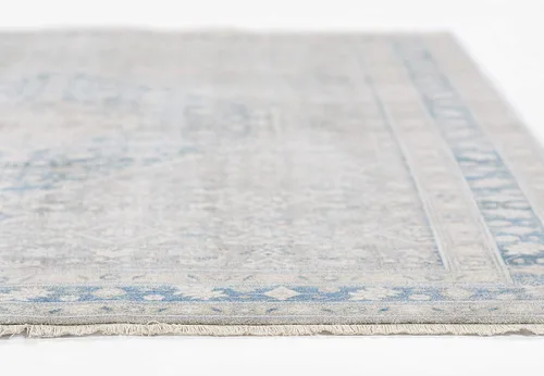 Miniatura 4 de Momeni Izmir - Alfombra tradicional de poliéster para interiores, azul, 5 pies x 7 pies 9 pulgadas