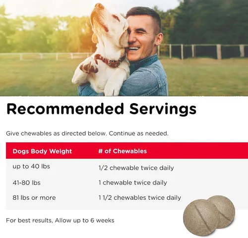 Miniatura 5 de Nutri-Vet Advanced Strength - Suplementos masticables para perros para cadera y articulaciones, formulados con glucosamina y condroitina para apoyar