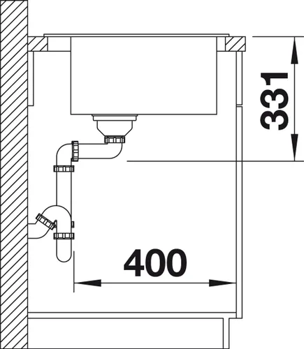 Miniatura 5 de Blanco 523684 PLEON 5 Silgranit PuraDur con Residuos Pop-Up, Nuez moscada