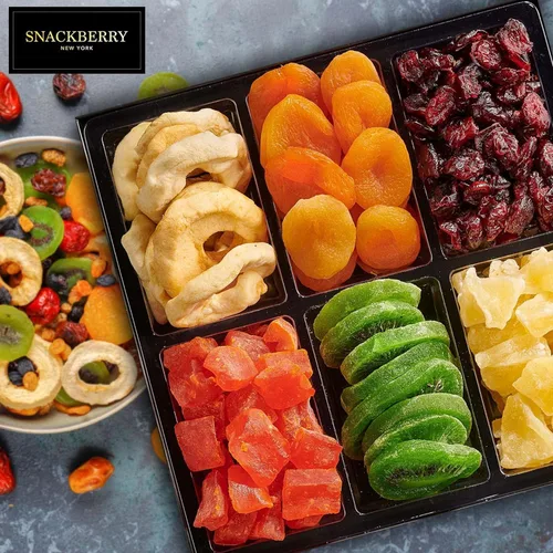 Miniatura 2 de Cesta de regalo de frutas secas, caja de aperitivos gourmet, en elegante caja de ventana con cajón, juego de regalo para Navidad, Año Nuevo, fiesta