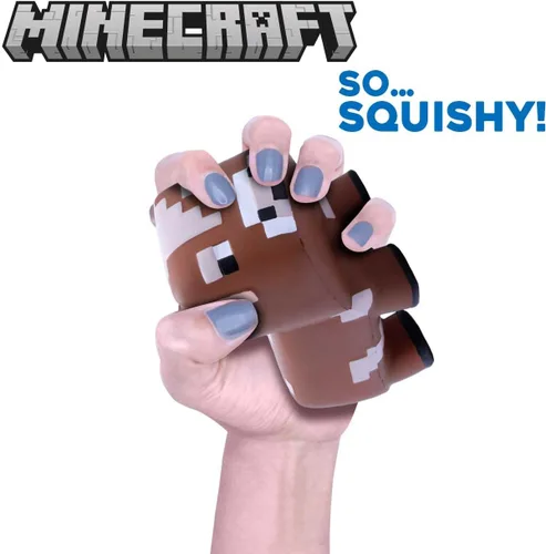 Miniatura 2 de Minecraft Mooshroom Cow Mega SquishMe Series 4 – Peluche Squishy Oficial de 6″ de Subida Lenta – Conejito Coleccionable, Vaca Mooshroom, Tortuga
