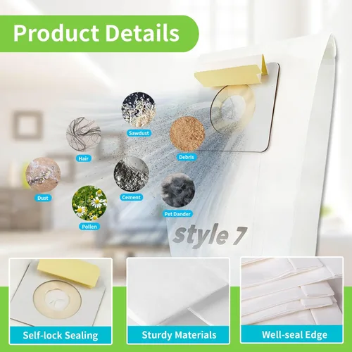 Miniatura 3 de Gudotra Paquete de 20 bolsas de vacío de repuesto, estilo 7, bolsa de papel para aspiradoras PowerForce 3537 3522 35221 35223 35224 35225 35225
