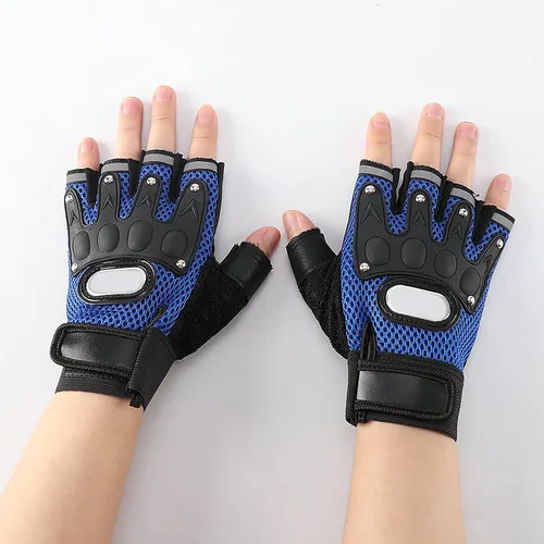 Miniatura 17 de IPENNY Guantes de entrenamiento unisex para hombre y mujer, guantes de ciclismo de medio dedo, transpirables, elásticos, guantes de ciclismo