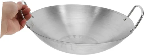 Miniatura 4 de Tofficu Wok - Sartén de acero inoxidable con asa