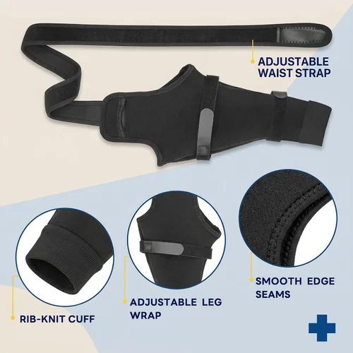 Miniatura 5 de Funda para perro para patas traseras para dejar de lamer, manga de recuperación quirúrgica mejorada para heridas de piernas traseras y traseras