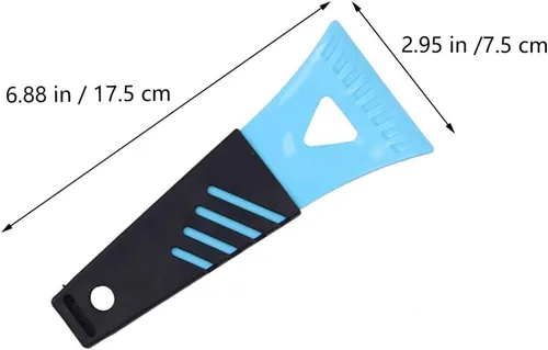 Miniatura 3 de DOITOOL Pala de hielo de plástico para refrigerador, raspador de hielo, pala de descongelación, removedor de hielo de nieve, pala para congelador