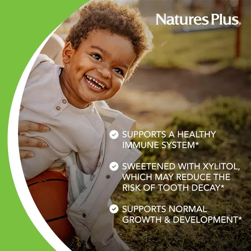 Miniatura 4 de NaturesPlus Animal Parade Gold Multivitamínico para niños, cereza, 120 tabletas masticables en forma de animal, paquete de 2, vegetarianos, sin