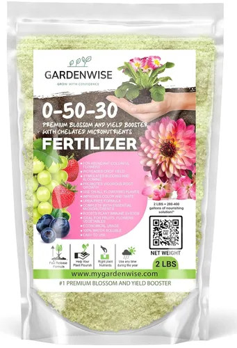Miniatura 4 de GARDENWISE 0-50-30 Universal Premium Bud and Bloom Booster Aumenta la floración y el rendimiento, para uso en suelo e hidroponía, combustible