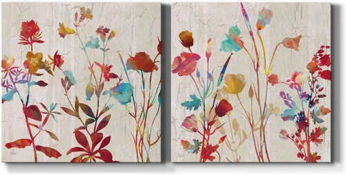 Miniatura 41 de Renditions Gallery Arrangement of Spring I - Arte de pared, decoración en lienzo de alta calidad con envoltura de galería, listo para colgar, 10
