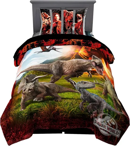 Miniatura 49 de Franco Ropa de cama súper suave para niños, juego de edredón y sábanas, 5 piezas, tamaño completo, Batman