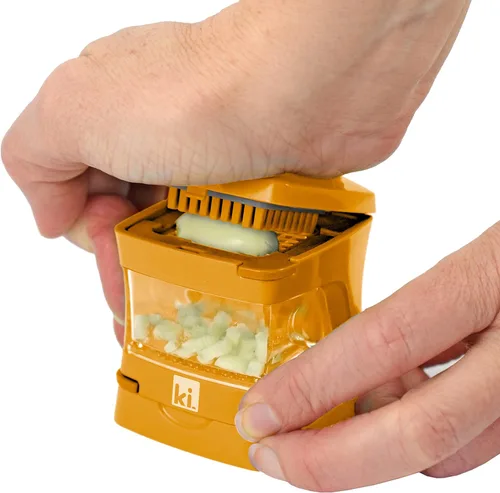 Miniatura 3 de Trituradora de Ajo-A-Peel, Prensa de Ajo, Trituradora, Cortadora, Picadora y Envase de Almacenamiento - Incluye pelador de ajo de silicona - Fácil