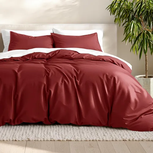 Miniatura 30 de Bare Home - Funda de edredón de ropa de cama extra larga - Colección premium de 1800 hilos súper suave - Funda de edredón ligera y fresca - Ropa