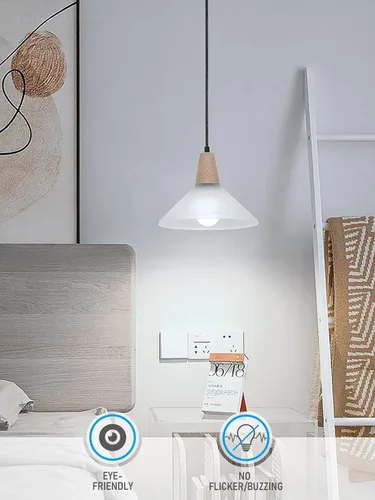 Miniatura 5 de TORCHSTAR Bombillas LED A19 equivalente a 60 W, certificación UL, luz diurna de 5000 K, regulable, 9 W, 800 lm, sin parpadeo, bombilla LED de base