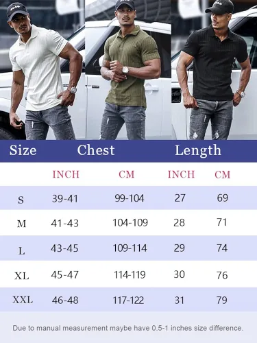 Miniatura 6 de Muscle Cmdr Camisa de manga larga y corta para hombre, camiseta casual de algodón