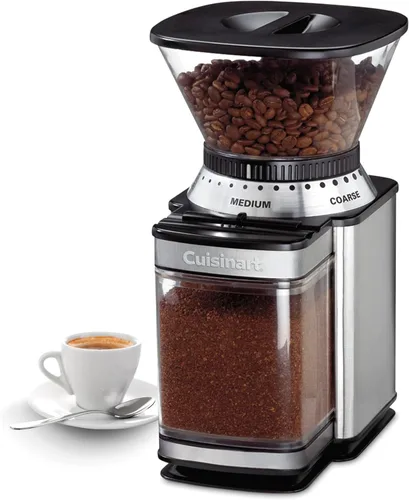 Cuisinart Molinillo de café eléctrico de un solo toque con selector de molienda de 18 posiciones, acero inoxidable, DBM-8P1