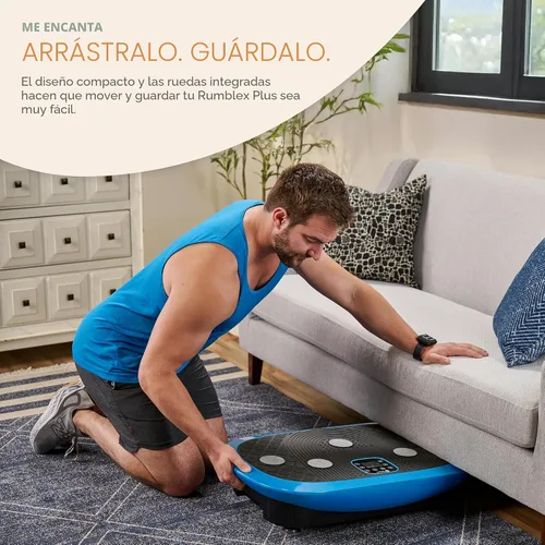 Miniatura 7 de Lifepro 4D Vibration Plate Exercise Machine — Triple Motor, 7 Presets, 60 Speeds Rumblex Plus/Pro Vibrating Platform with Wrist Remote — Whole Body