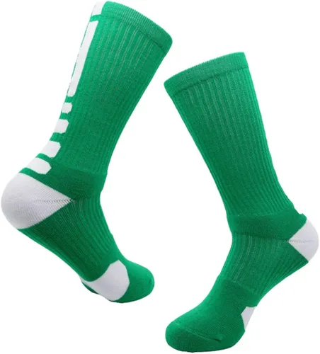 Miniatura 5 de 5 pares de calcetines deportivos deportivos para hombre calcetines de compresión largos acolchados de baloncesto de élite talla 65-115