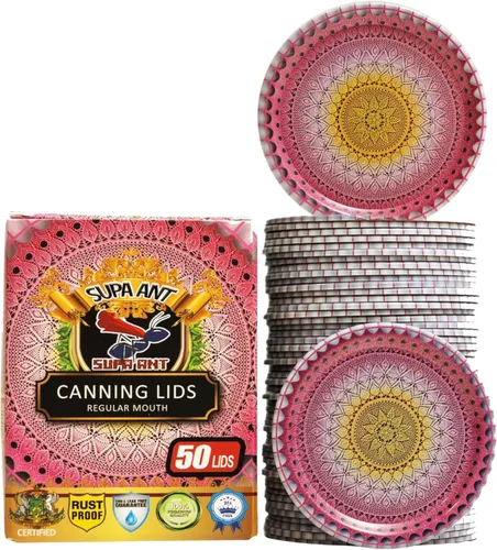 Miniatura 11 de Supa Ant Tapas de Conserva Más Gruesas Boca Regular (50 Pzas.) Tapas de Lata Grado Alimenticio para Comida Enlatada - Tapa a Prueba de Pandeo