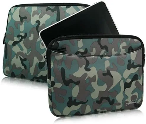 Miniatura 3 de BoxWave Funda compatible con Elgato Stream Deck XL - Traje de camuflaje con bolsillo, bolsillo de neopreno con cremallera para almacenamiento