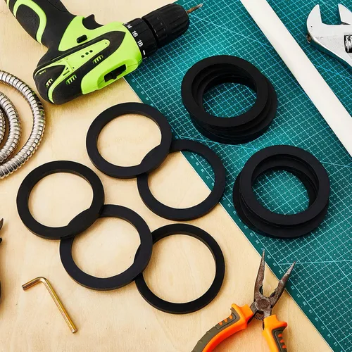 Miniatura 4 de Paquete de 20 juntas Camlock de 3 pulgadas para acoplador hembra, ranura de leva, arandela de goma de repuesto, anillo de junta de goma negra