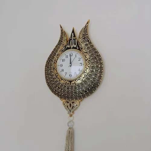 Miniatura 5 de Tulip Design Asmaul Husna - Reloj de pared islámico bordado, decoración de pared islámica, arte, hogar islámico, regalo de inauguración de la casa