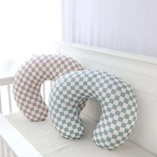 Miniatura 6 de DILIMI Paquete de 2 fundas de almohada de lactancia, funda elástica extraíble para almohadas de lactancia, funda ultra suave y cómoda para bebés