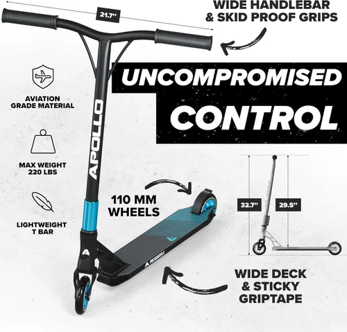 Miniatura 3 de APOLLO Genesis X Pro - Patinete de acrobacias de alta gama, scooter completo para pilotos avanzados y profesionales