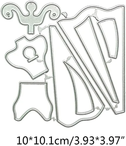 Miniatura 2 de Troqueles de metal para vestir, troqueles de corte para hacer tarjetas, troqueles de relieve para álbumes de recortes, decoración de tarjetas