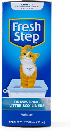 Miniatura 2 de Fresco Paso Cordón Cat Litter Box Liners, perfumado, tamaño jumbo, 36" x 19" - 7 unidades por caja, 2 cajas