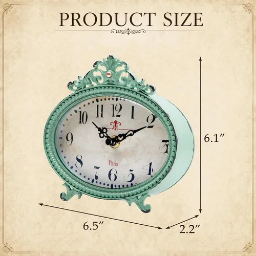 Miniatura 6 de NIKKY HOME Reloj de mesa estilo vintage