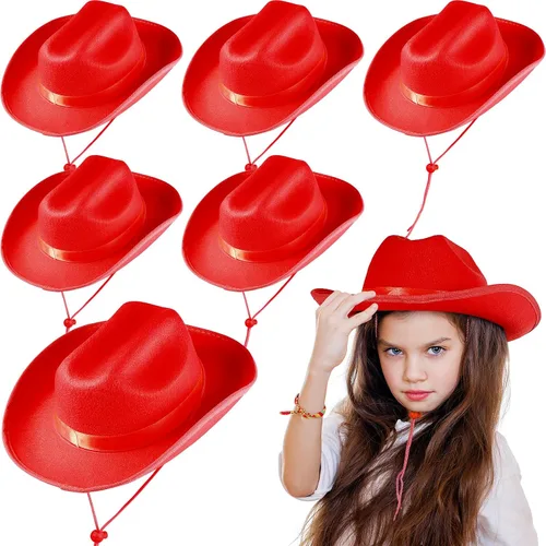 Miniatura 10 de Hercicy Sombreros de vaquero para niños pequeños, sombrero de vaquera para niños y niñas, accesorios de disfraz de bebé, suministros de fiesta