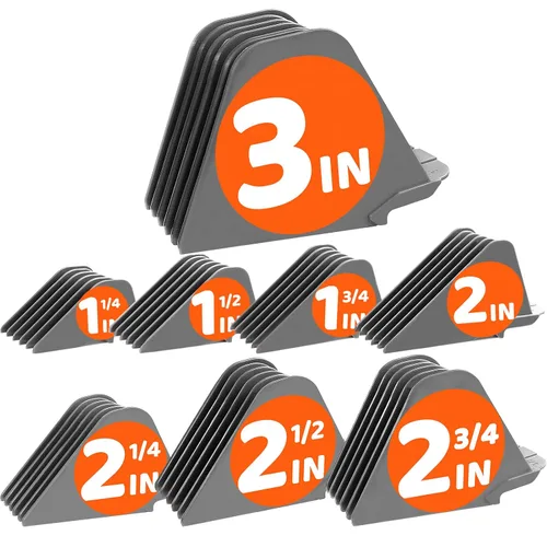 Mega protectores para cortar pelo, 8 unidades, color gris, se adapta a la mayoría de cortapelos Wahl de tamaño completo (8 piezas de 3 pulgadas)