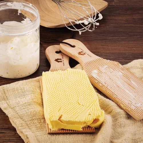 Miniatura 2 de Farm to Table Paletas de mantequilla de madera natural, juego de 2, madera de haya