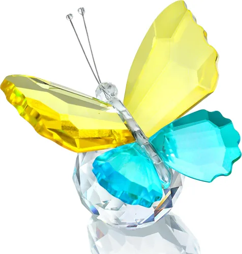 Miniatura 11 de H&D HYALINE & DORA Decoración de adorno animal de mariposa de corte de cristal para mesa de oficina, dormitorio en casa Azul & Púrpura