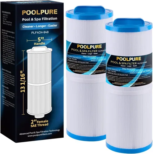 Miniatura 9 de POOLPURE Filtro de spa 4CH-949 reemplaza a Pleatco PWW50L, 200702, Cal Spa FIL50-5D13H15FCT-3, Filbur FC-0172, SD-01143, 817-4050, Waterway Teleweir