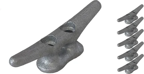 Tacos de muelle de 4 pulgadas de 4 pulgadas – (2, 5, 10 unidades) – Tacos de hierro fundido galvanizado por inmersión en caliente, tacos de cuerda,