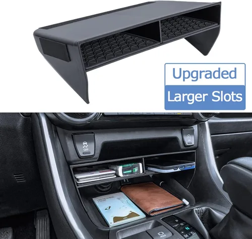 Miniatura 8 de TOPINSTALL 2025 Nuevo divisor de apertura más amplia compatible con Toyota Rav4 y RAV 4 Prime 2019-2025, organizador de ranura divisor más grande