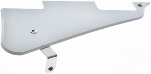Miniatura 72 de Dopro Golpeador de guitarra LP y soporte de acero inoxidable LP con tornillos de montaje de acero negro para USA Les Paul Aged White