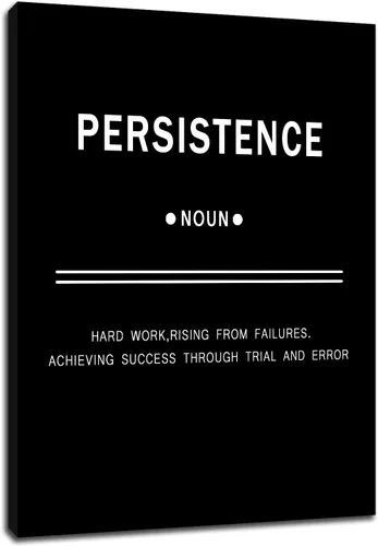 Miniatura 28 de Motivational Wall Art 1% Better Every Day Quote Framed Canvas Poster Inspirational Wall Decor for Office Gym Study Room Small Size Growth Mindset