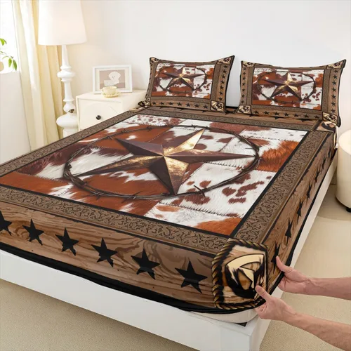 Miniatura 10 de Bonita sábana bajera ajustable para niños, tamaño individual, juego de ropa de cama rústica de pollo, decoración de dormitorio para niños y adultos