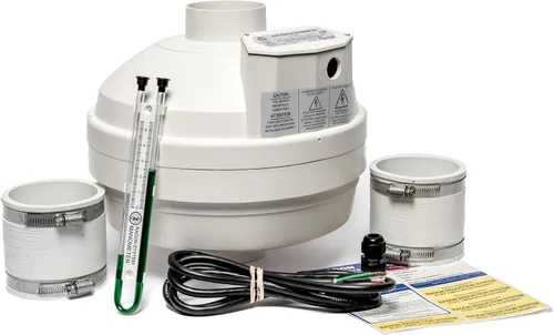 Festa AMG Eagle X EC Ventilador de radón – Kit de instalación de 3 pulgadas - Ventiladores en línea de mitigación de radón silenciosos y eficientes