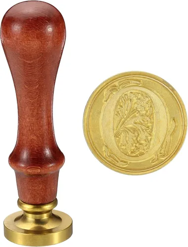 Miniatura 15 de PATIKIL Sello de cera del alfabeto T, sello de cera de sellado de letra inicial, clásico retro, cabeza de latón extraíble, mango de madera
