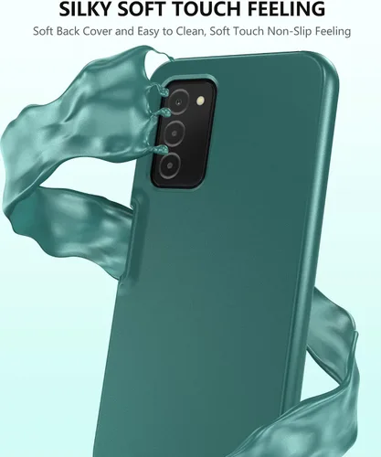 Miniatura 8 de para Samsung Galaxy A03s Funda de teléfono: Funda protectora híbrida de silicona delgada y a prueba de golpes - Funda celular duradera de TPU