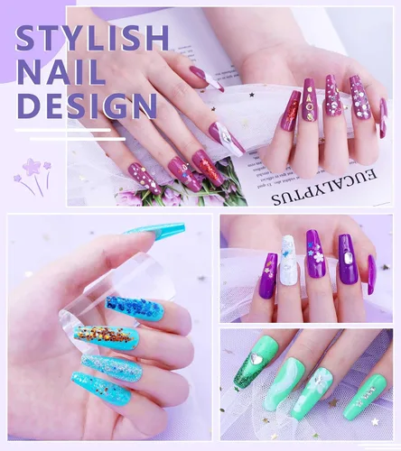 Miniatura 5 de Kit de uñas acrílicas con todo para principiantes, kit profesional de iniciación de uñas, polvo acrílico con purpurina de 24 colores y monómero