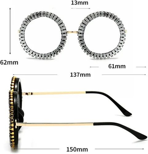 Miniatura 4 de Gafas de lectura bifocales con diamantes de imitación de gran tamaño, lentes de lectura bifocales para mujer, lentes de sol fotocromáticos