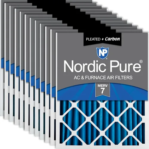 Miniatura 9 de Nordic Pure 18 x 25 x 2 (17 1/2 x 24 1/2 x 1 3/4) de carbono puro plisado reducción de olores Merv 8 filtros para horno, paquete de 3